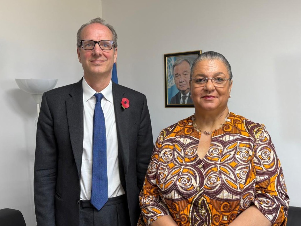 Special Representative of the Secretary-General <a href="/HannaTetteh/">Hanna Tetteh</a> met today with United Kingdom Ambassador to Libya Martin Reynolds to discuss political developments and the United Nations Support Mission in Libya’s efforts to advance the political roadmap. The two also discussed the