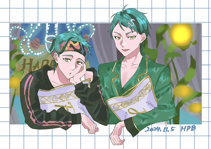 #ジェイド・リーチ誕生祭2025 #フロイド・リーチ誕生祭2025 過去絵でお祝い