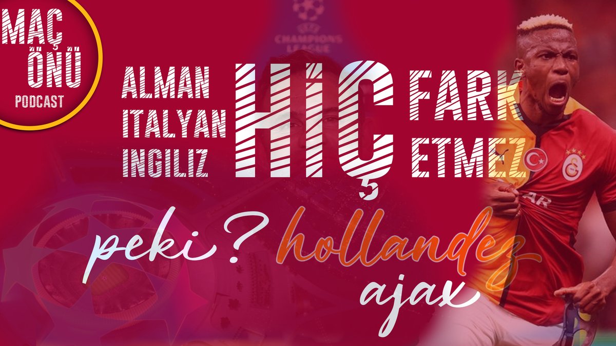 kapaliyavuran's tweet photo. AJAX - GALATASARAY MAÇ ÖNÜ!

🎙️@ozgurkocaci 
🎙️@catchitboy 
🎙️@benturgutbey 

https://t.co/re3C6hQTIR https://t.co/4jNBlHvN2V
