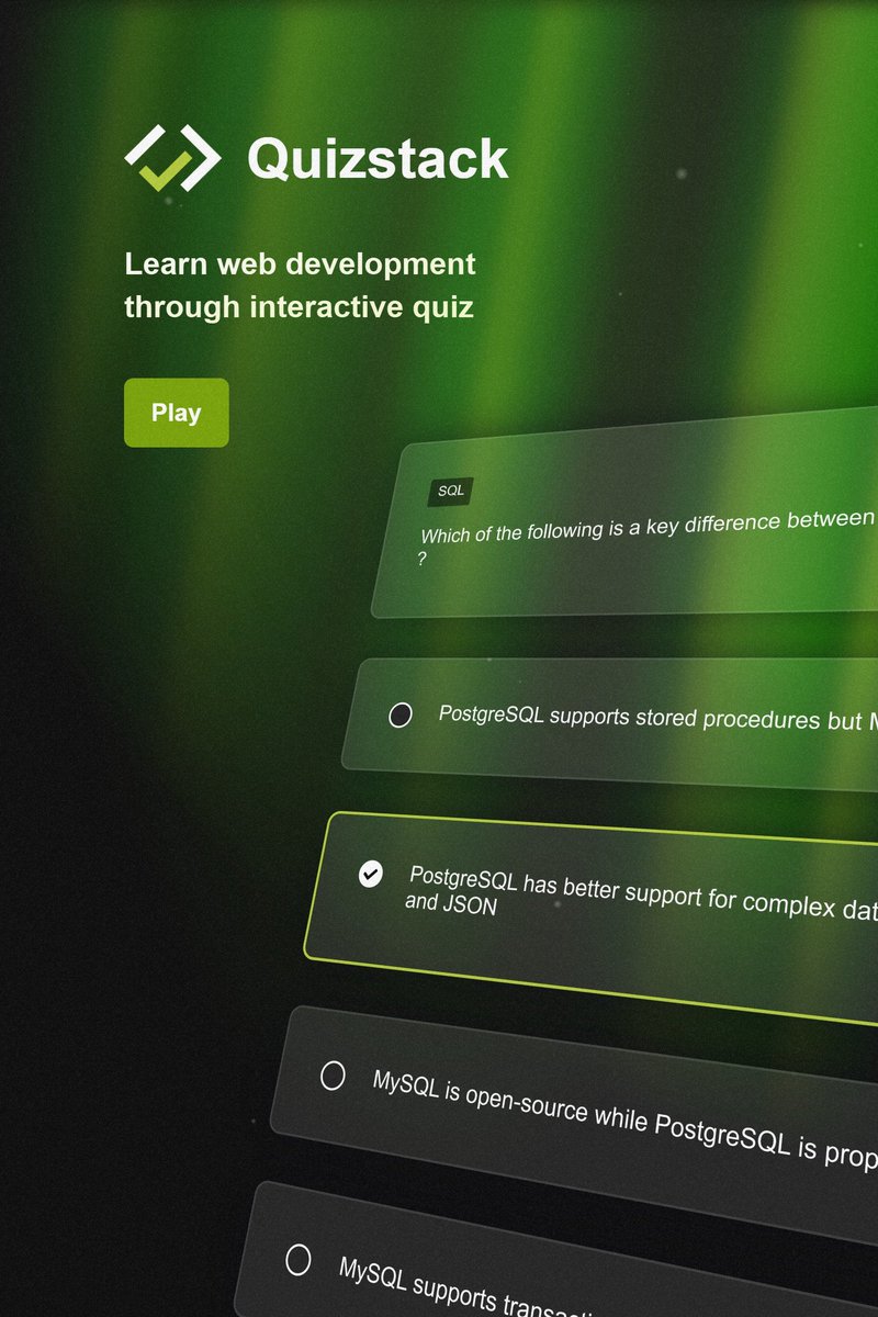 quizstackapp's tweet image. Did you ever though about databases management systems differences ?

Discover more SQL tips on quizstack.io ! 💾