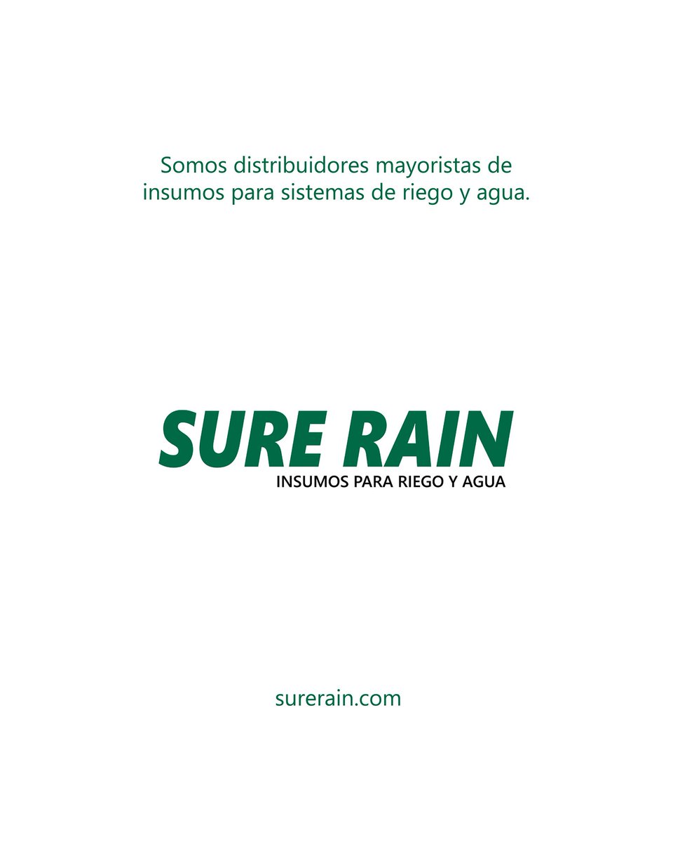 SureRain's tweet image. Conectores para polietileno de alta densidad 💦

👉 Unión
👉 Reducción
👉 Adaptador RH / RM
👉 Final de línea
👉 Codo roscado / 90°
👉 Te / Te RM

Sure Rain, importador y distribuidor mayorista de productos para agua y riego.

🌐 surerain.com