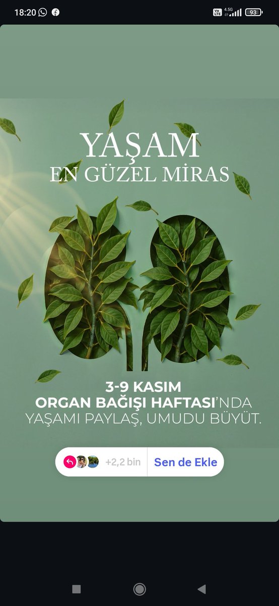 Organ bağışı hayat kurtarır ♥️🙏
