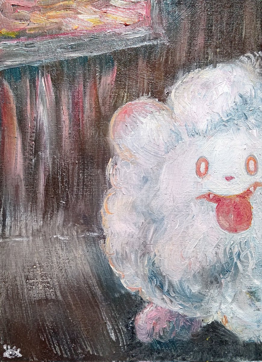 NunPeriodd's tweet photo. #ポケモン

ペロッパフ
油彩画　F4 https://t.co/Ih5Q6d3oO0
