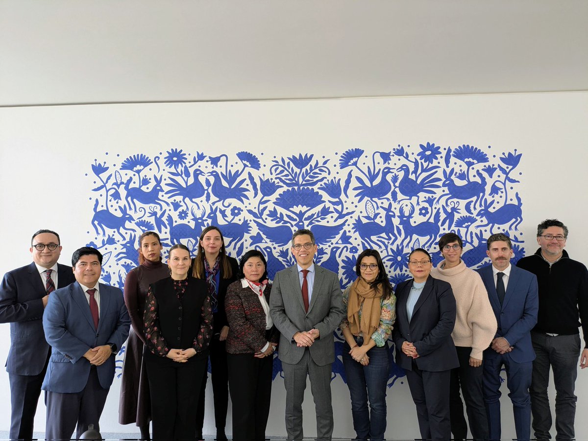 EmbaMexAle's tweet photo. El equipo de @EmbamexAle sostuvo una reunión con la Dra. Violeta Vázquez Rojas, subsecretaria de investigación humanistica y científica de @SECIHTI, en el marco de su participación en el Día de la ciencia mexicana y Falling Walls. 
@PacoQuiroga 
@violetavr https://t.co/DMNdyOl5Yp