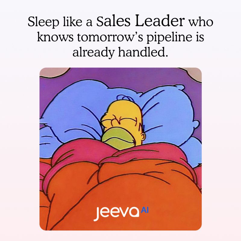 jeeva_ai's tweet image. Sleep easy. 😴

Your pipeline’s already handled.

Jeeva AI finds leads, personalizes outreach, and schedules follow-ups all while you rest.

Wake up ready to close deals, not chase them. 💼
👉go.jeeva.ai/MlkM

#SalesAutomation #AIForSales #jeevaai