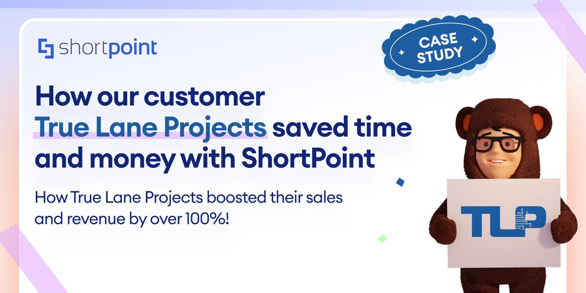 ShortPoint_inc's tweet photo. Building your intranet from scratch can truly be a head scratcher! But with ShortPoint, everything just gets easier. Learn how True Lane Projects was able to use ShortPoint to build intranets faster and increase their revenue. Learn More: https://t.co/yrDkiUjcxe

#sharepoint https://t.co/5A2LnDpiYh