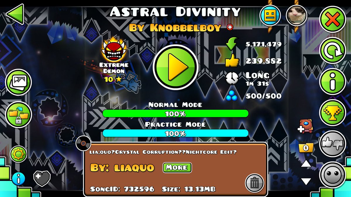 ASTRAL DIVINITY 100% NEW HARDEST LETS GOOO

7.6K ATTEMPTS it could have been less but whatever absolute W

youtu.be/Nr5dXBqb5ZU?si…
