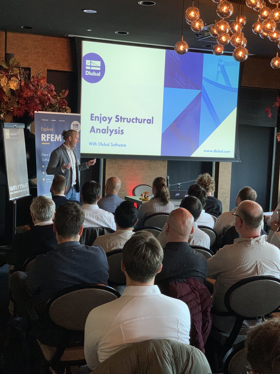 Whiteboxsoft's tweet photo. Dlubal RFEM BeNeLux infodays. Today in Utrecht. Tomorrow in Genk 🇧🇪 https://t.co/iqJHQbmTsf