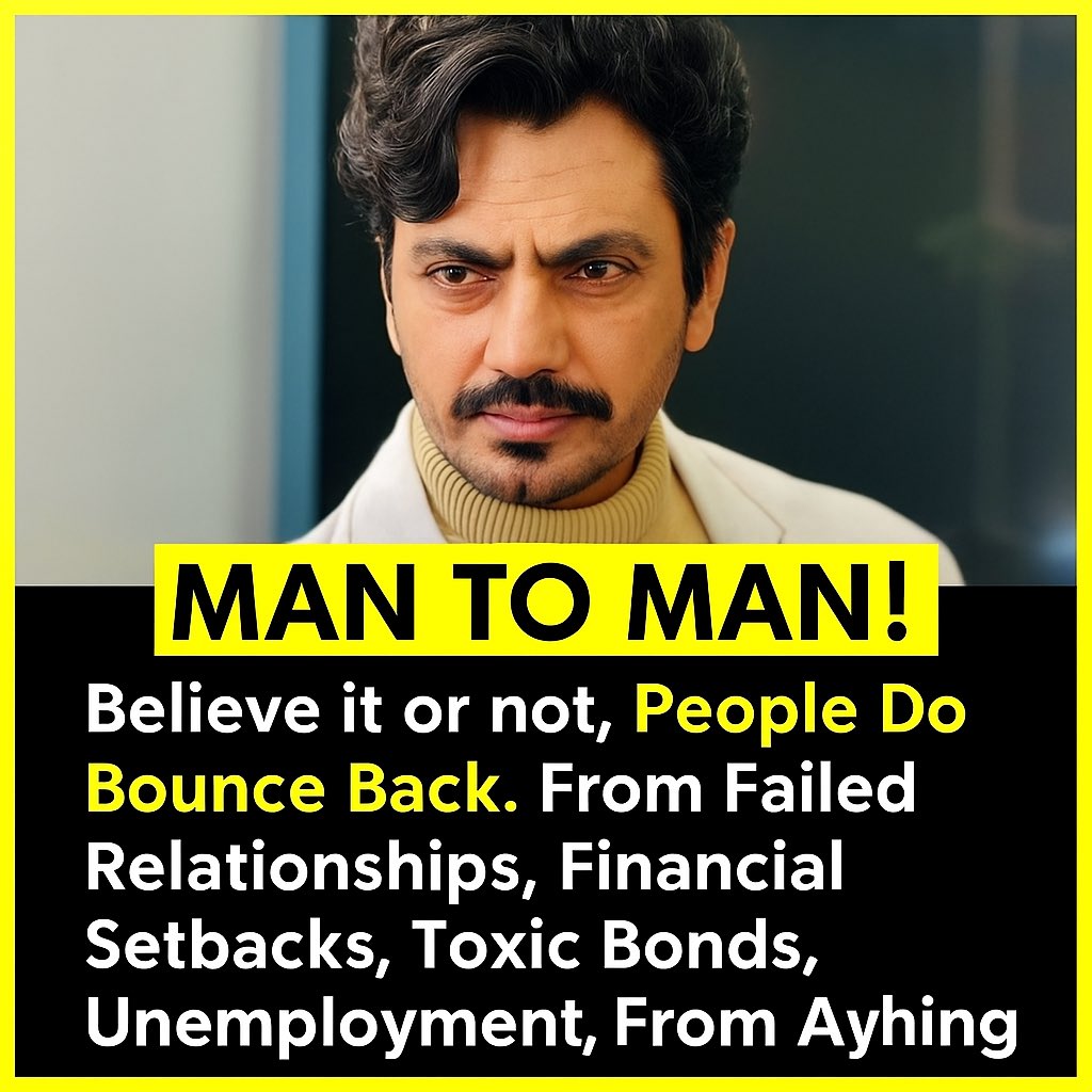 tamilpriyan0019's tweet image. 💪 MAN TO MAN!
No matter what life throws at you — failed relationships, financial setbacks, or tough times — you can bounce back. Every fall is a setup for a stronger comeback.
✨ Just keep your trust in yourself.

#Motivation #SelfBelief #MenSupport #BounceBack #StrongMindset