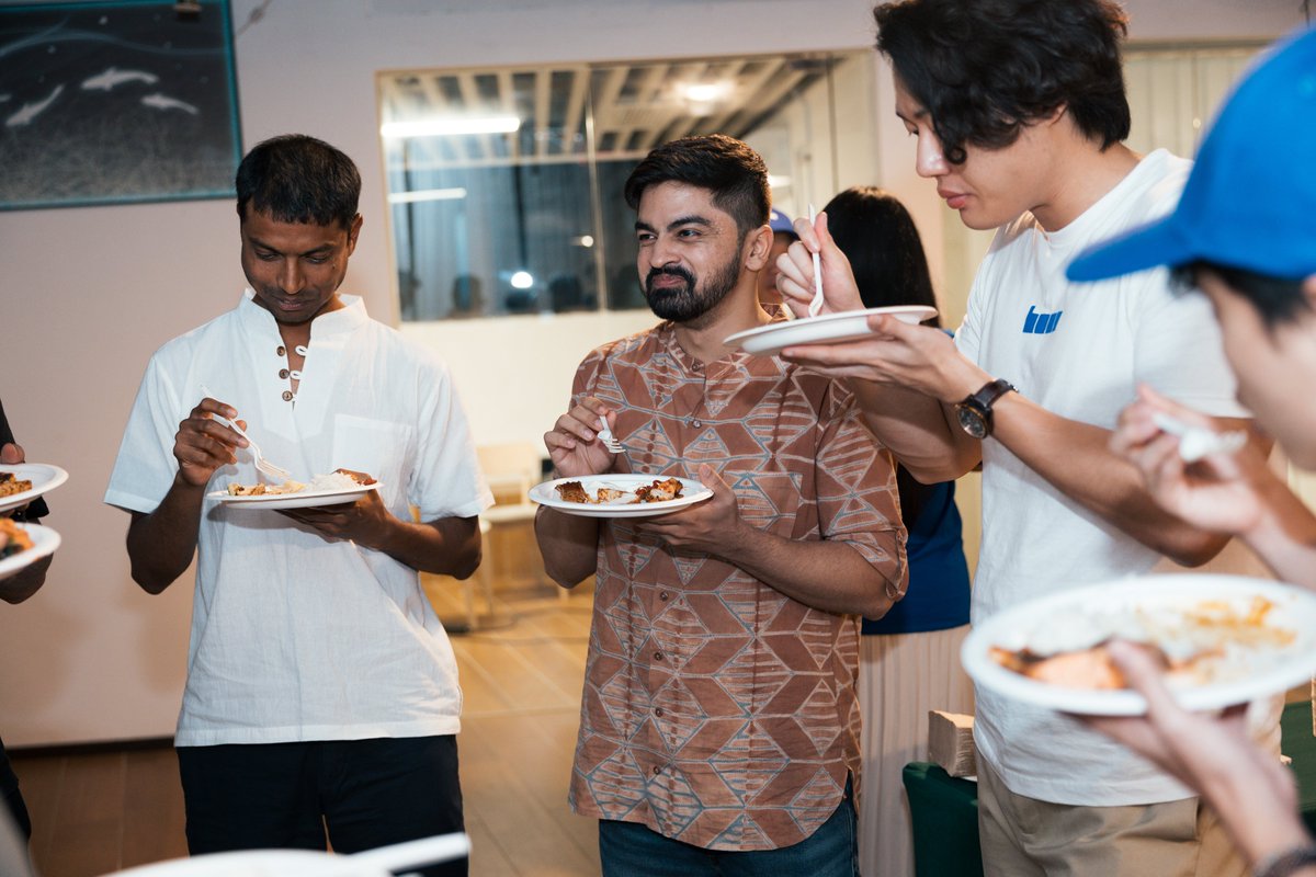 Not every idea starts on a whiteboard — some begin over dinner.

Day 0 wrapped up with founders connecting, sharing stories, and discovering what’s possible when the right minds sit at the same table.

The Base community is more than just builders — it’s people who believe in