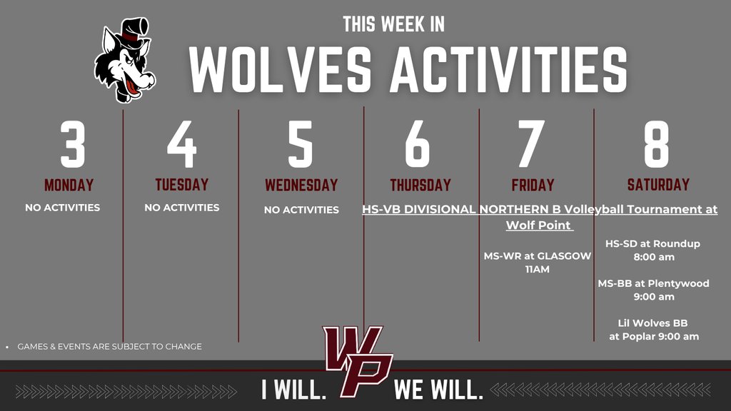 Wolf Point Wolves Athletics tweet media