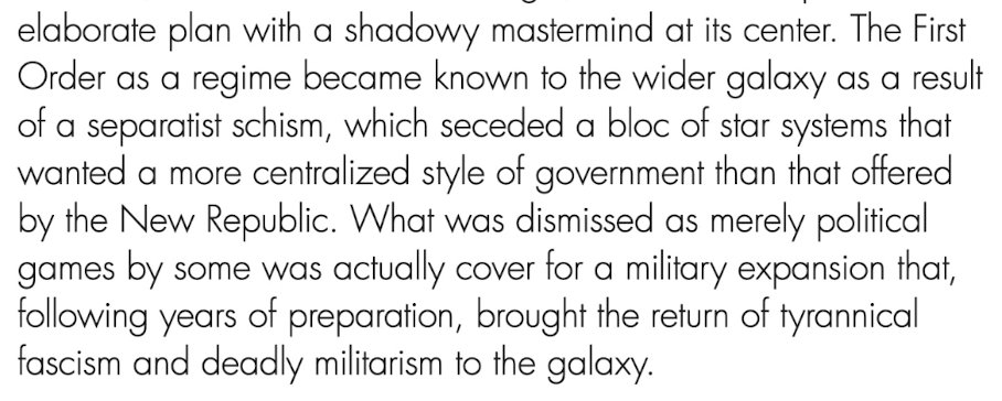 SCentralized's tweet photo. THIS story, the secession of the First Order, needs to be told. What happened? What was it like? How did the New Republic respond? We need to know more ASAP https://t.co/unnWm4VuEi