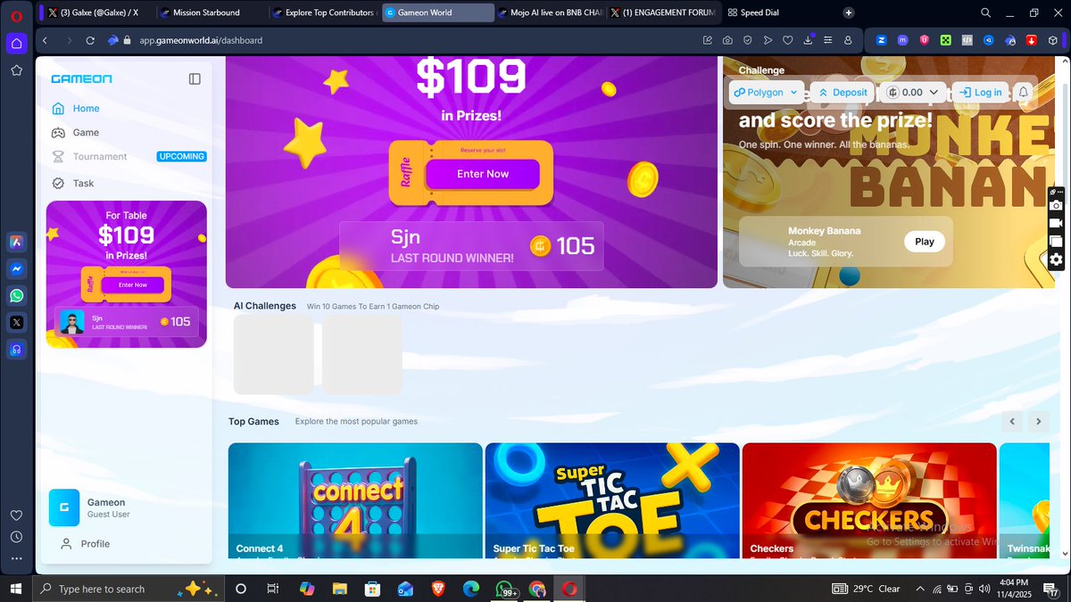 thedamiforte's tweet image. Hey gamers and creators! 🎮 Ever dreamed of a world where your skills not luck decide the wins and real rewards? 

That's @Gameonworldai  World: the first skill-based multiplayer platform ditching the house edge for pure, fair competition. 

Quick scoop: 
Players: Matchmake by