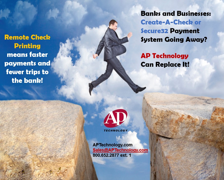 APTpay's tweet image. #Banks: #RemoteCheckPrinting = faster deal closes and fewer trips to bank for Business customers. AP Technology can also replace #Secure32 for banks and #CreateACheck for businesses. Take a look! aptechnology.com/replacesecure-…