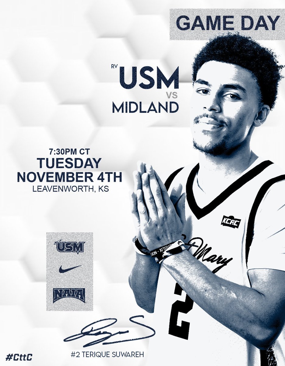 Gameday
🆚 Midland University 
🕐 7:30pm
📍Leavenworth, KS
#CttC
