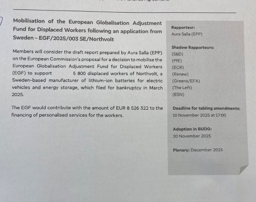 Batterijenfabriek Northvolt is failliet. Daarmee verdwenen EU-subsidies en pensioengeld van ABP deelnemers in een groene put. Maar we moeten ook nog voor 5800 ex-werknemers de reintegratie (gedeeltelijk) betalen, zie ik nu.