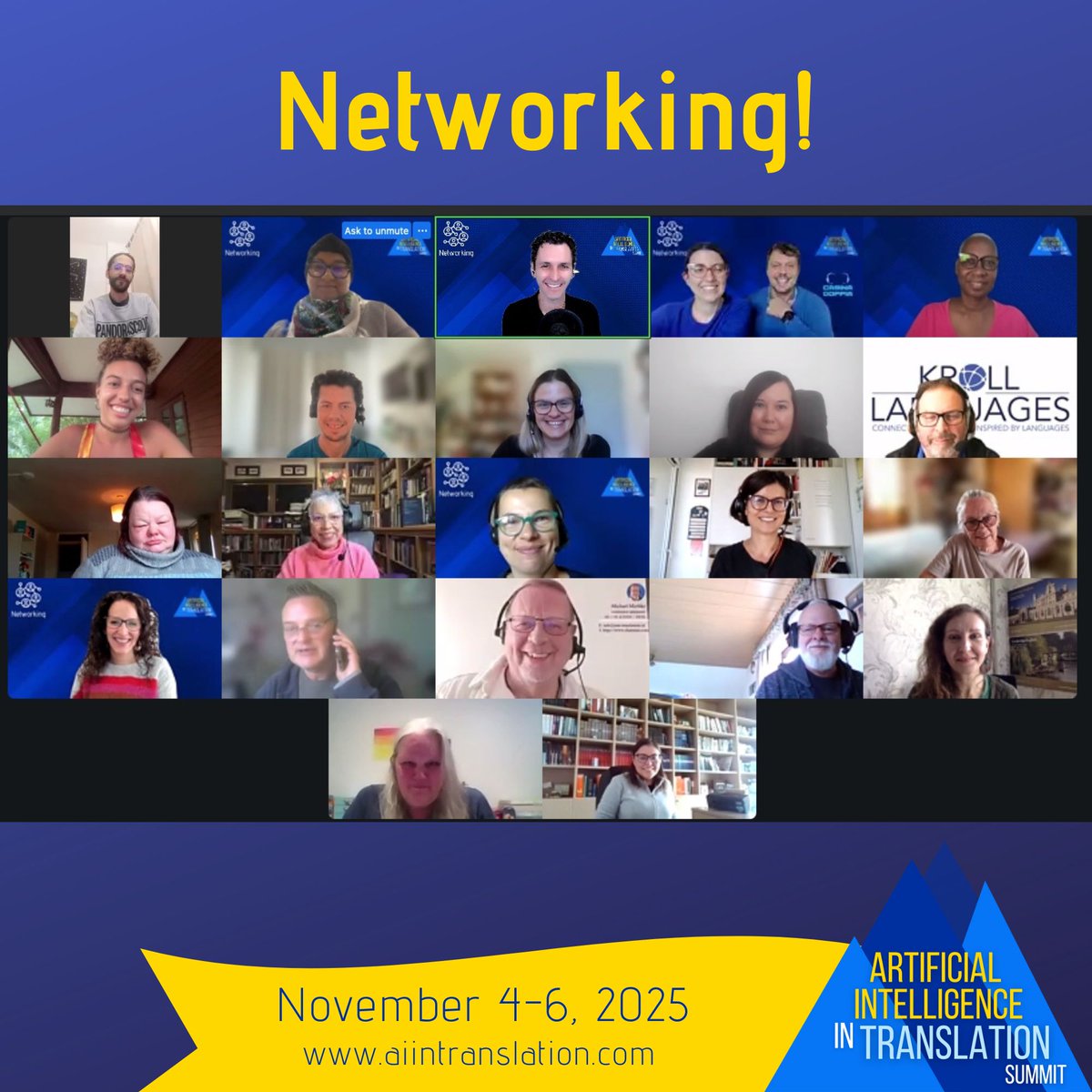 techforword's tweet image. Did you have as much fun networking as I did? 😅 We&apos;ve got more LIVE sessions today:

Spotlight session at  🕖 7 PM CET
Networking session at  🕖 7 PM New York (Tues) / 8 AM Beijing (Wed)

Get Your Free Ticket now!

aiintranslation.com 👈

#Networking #xl8 #AI