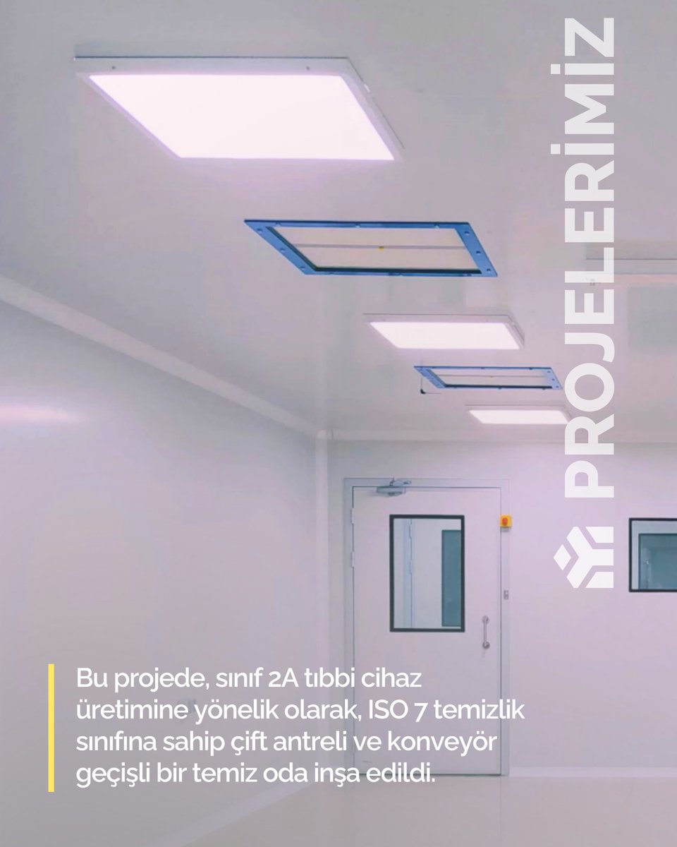 ykptech's tweet photo. Bu projede, sınıf 2A tıbbi cihaz üretimine yönelik olarak, ISO 7 temizlik sınıfına sahip çift antreli ve konveyör geçişli bir temiz oda inşa edildi.

YKP TECH ;temiz oda, soğuk oda ve kontrollü alan uygulamalarıyla tesislere özel çözümler geliştirir. 
📱 +90 216 999 2170 https://t.co/JJueLMH11f