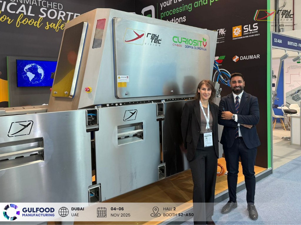 Gulfood Manufacturing Day 1🚀

Our optical sorter #CURIOSITY is catching eyes👀 — from fresh #salad to #dehydratedfruit, hygiene and precision come first to ensure top food safety and quality!🥬🥜 

📅 November 4–6 
🌎 Dubai, UAE
📍 Hall 2 | Booth S2-A50
👥 With Quadra Machinery
