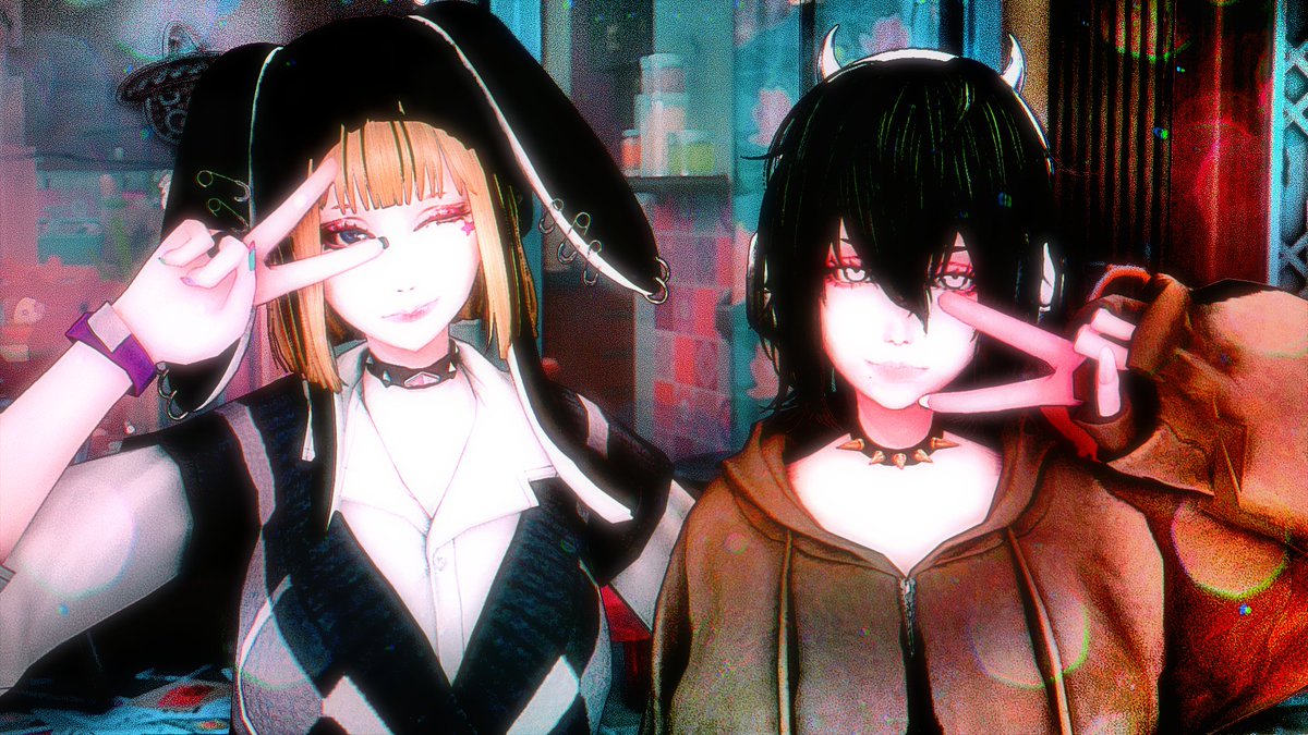 ウェアウルフ←とヴァンパイア→の女子🐺🦇