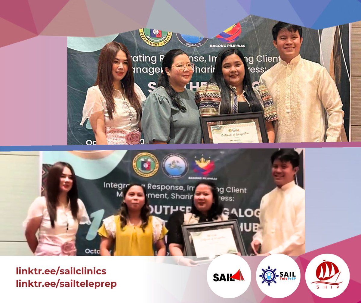 SailClinics's tweet photo. Iilang linggo na lang din at 2026 na! π»
We welcome November with our SAIL waves, with our special thanks to the DOH and the CHD CALABARZON for their awards to #SAILCalamba and #SAILCavite. π
Thank you and #TogetherWeSAIL!
https://t.co/UIvCocq5lm
https://t.co/SCaMlNjzRJ https://t.co/pJXP4nP0Yy