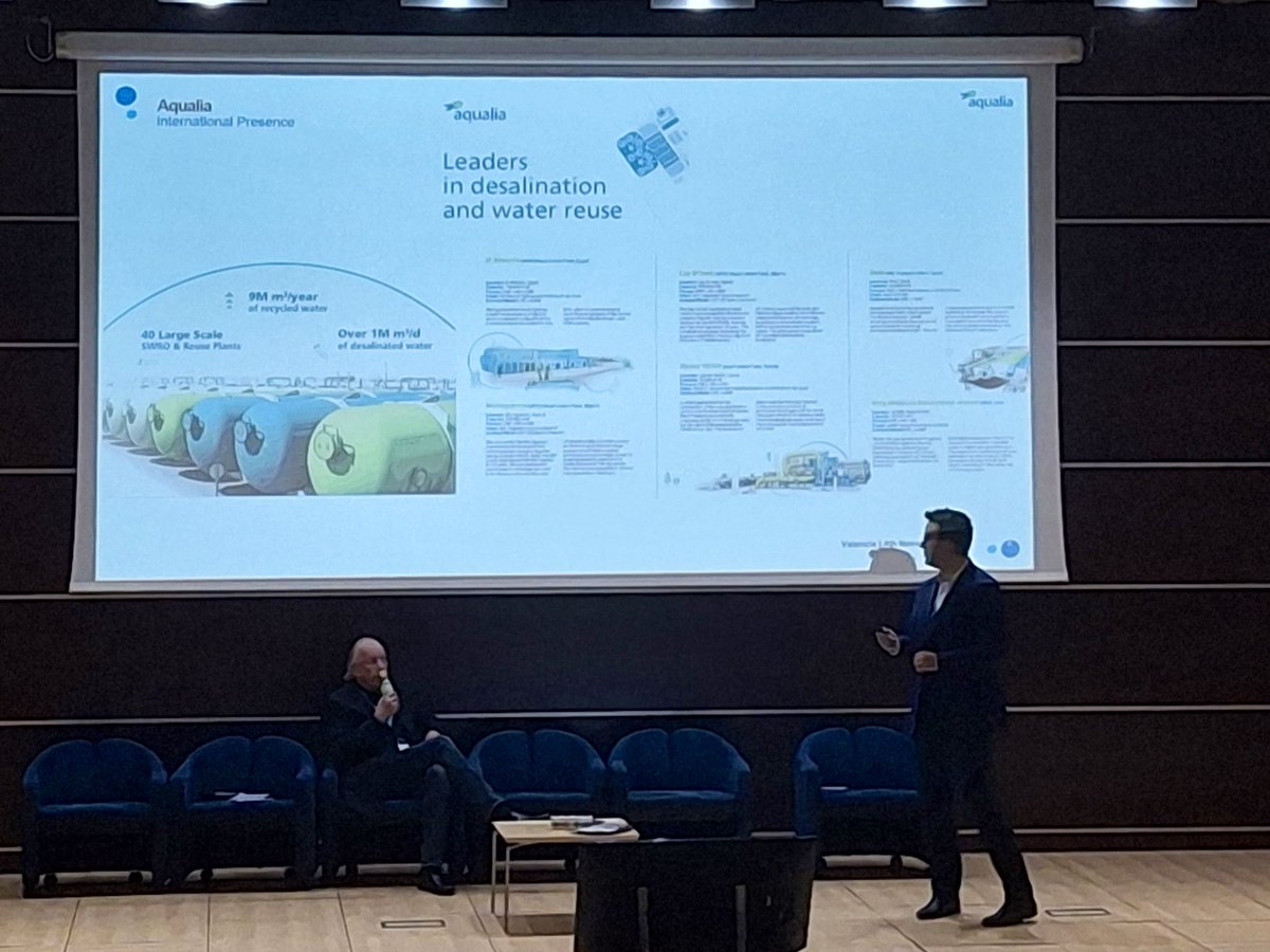 aqualia's tweet image. Arranca en #Valencia📍 la Desalination Technology Expo 2025, un espacio para compartir soluciones para una desalación más #eficiente, con baja huella de carbono y un enfoque en la valorización de salmueras. ¡Y aquí estamos 👏!
Nuestra participación comienza con la ponencia…