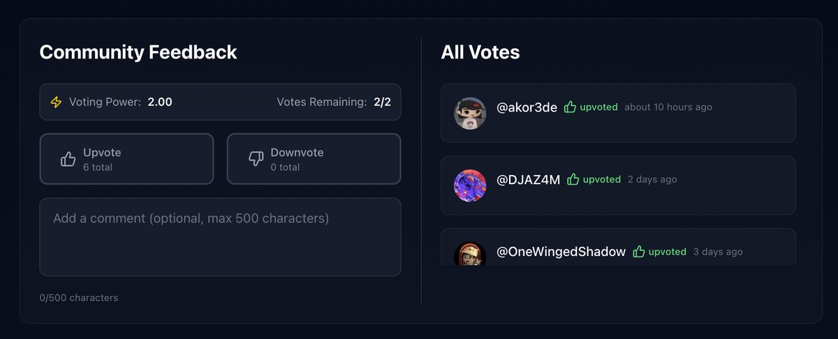 LynxGraph's tweet image. Voting Power on Lynx ⚡

Link quality wallets to earn voting power
Higher tier wallets = more daily votes
Need 1.0+ power to participate

Your wallets on-chain reputation now determines your voting weight 🐈‍⬛