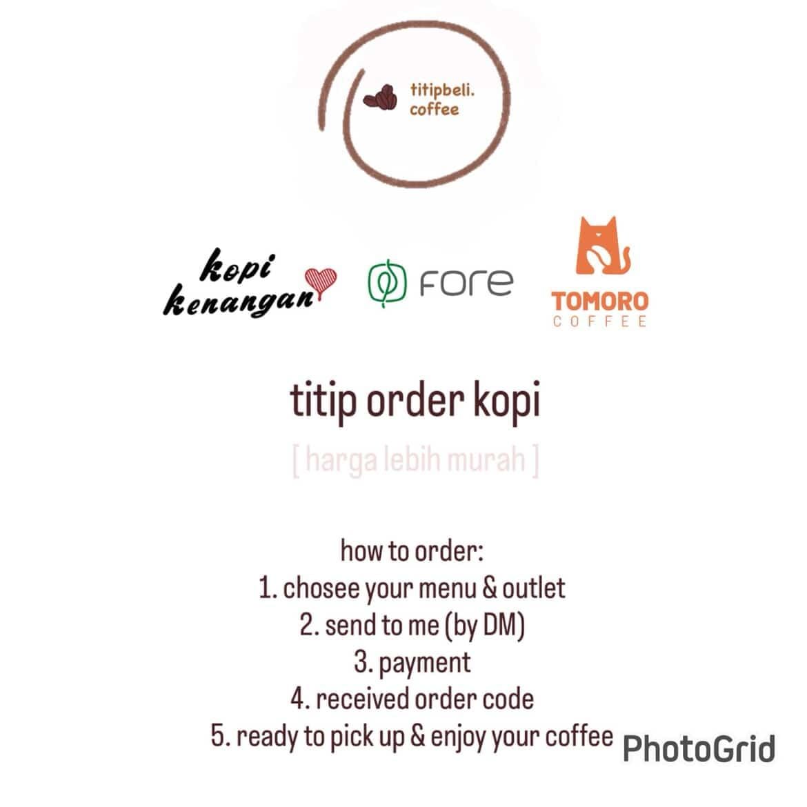 wapsyathama's tweet photo. JASA ORDERIN KOPI🥤🥤🥤
💰harga diskon; murah; meriah
📍berlaku diseluruh outlet

how to order:
1. chosee your menu &amp; outlet
2. send to me (by DM / WA) 
3. payment
4. received order code
5. ready to pick up &amp; enjoy your coffee 

harga lebih murah dr store😍
yuk di pesen https://t.co/bxZePfkQbm