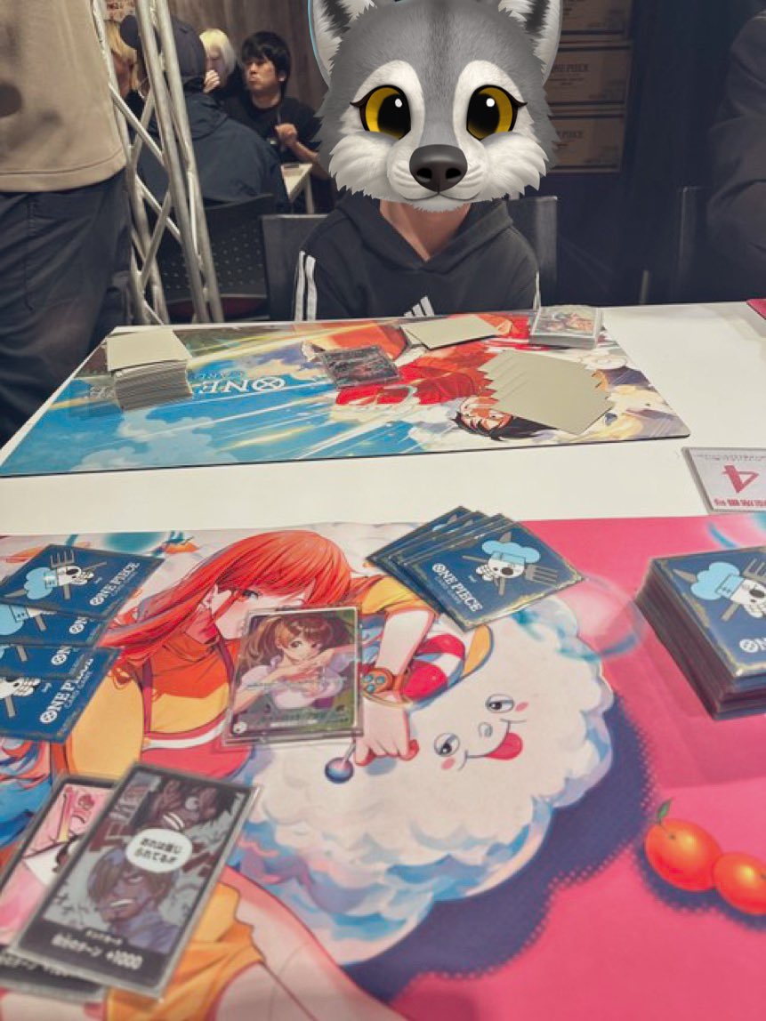 フラッグシップバトル@高田馬場

息子（緑ゾロ使用）
青紫ルフィ⭕️
ミラー⭕️
黄紫プリン⭕️
青ナミ⭕️
黒イム⭕️

年齢制限なしフラシ、悲願の初優勝‼️
おめでとう‼️🥇👏🏻✨

決勝まで音沙汰なしだったので、きのこさんの連絡に救われました😇（画像byきのこさん）