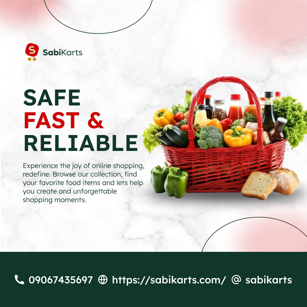 SabiKarts's tweet photo. Welcome to Sabikarts, your premier foodstuffs online shopping platform! We're dedicated to providing an unparalleled shopping experience, offering a vast array of foodstuffs across various Markets. https://t.co/BUleHoVY6L