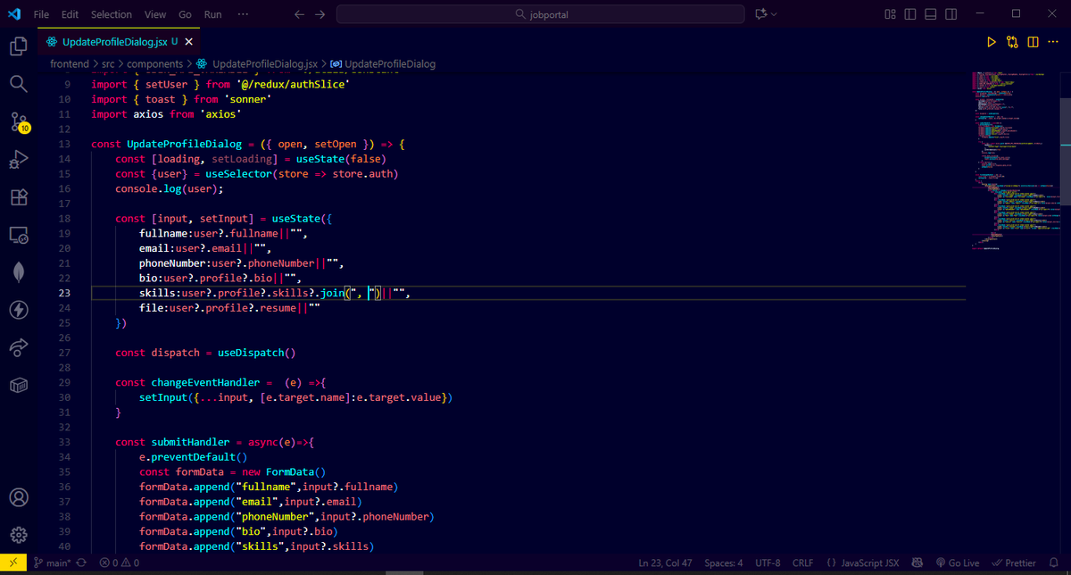 CoderAnand's tweet photo. 💻 Day 44 of learning programming!
Made progress in my Job App project — added the update profile details feature.
Got stuck on a few errors but solved them eventually 💪⚡
#100DaysOfCode #CodingJourney #WebDevelopment #ReactJS #NodeJS #MERNStack #LearnToCode #Programming https://t.co/IJVoIPo7Uj