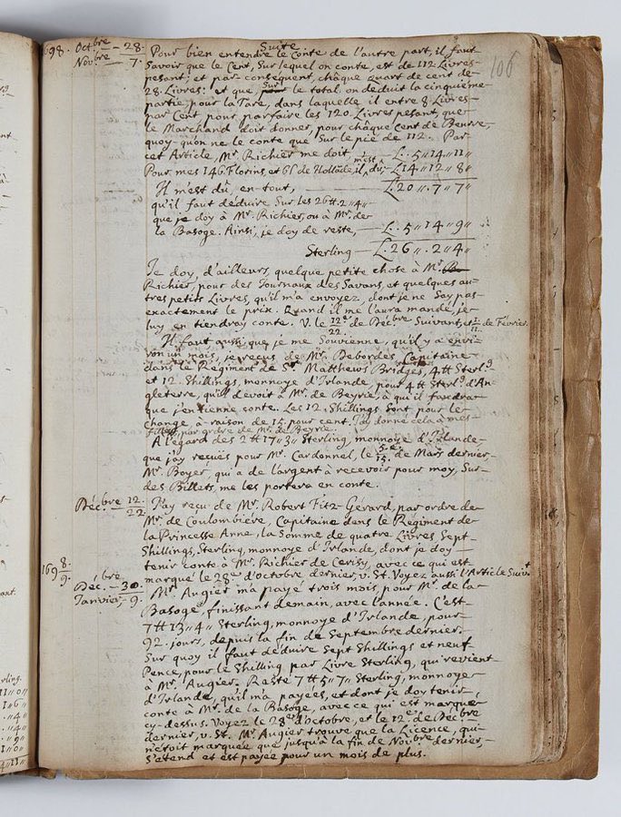 jdmccafferty's tweet image. 4 Nov 1668: Élie Bouhéreau, future librarian of
@MarshsLibrary
#Dublin marries his cousin Marguerite Maissot #otd   His fascinating diary has been published by

@irishmanuscript
- a record of an 17th century immigrant&apos;s life in Ireland￼ (Marsh&apos;s)