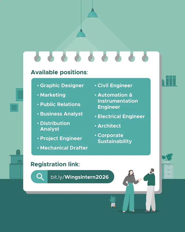 karirspace's tweet image. Wings Indo lagi hiring #intern di banyak posisi.

Kalo lo minat apply-nya bisa langsung ke bit.ly/WingsIntern2026