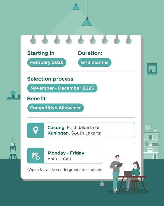 karirspace's tweet image. Wings Indo lagi hiring #intern di banyak posisi.

Kalo lo minat apply-nya bisa langsung ke bit.ly/WingsIntern2026