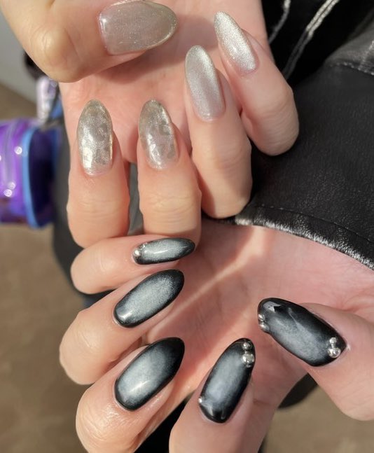 srtm_0712's tweet image. ネイルかえた、SHEIN届いた🎶（ボタンカバー）