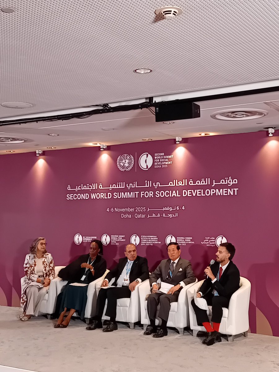 🏠 Adequate Housing as a Foundation for Social Development — at the #SocialSummit2025 with <a href="/UNHABITAT/">UN-Habitat</a>

🗨A house is not just a roof — it’s the base of social inclusion and rights recognition.

👉Housing policy must provide accessibility and inclusiveness.