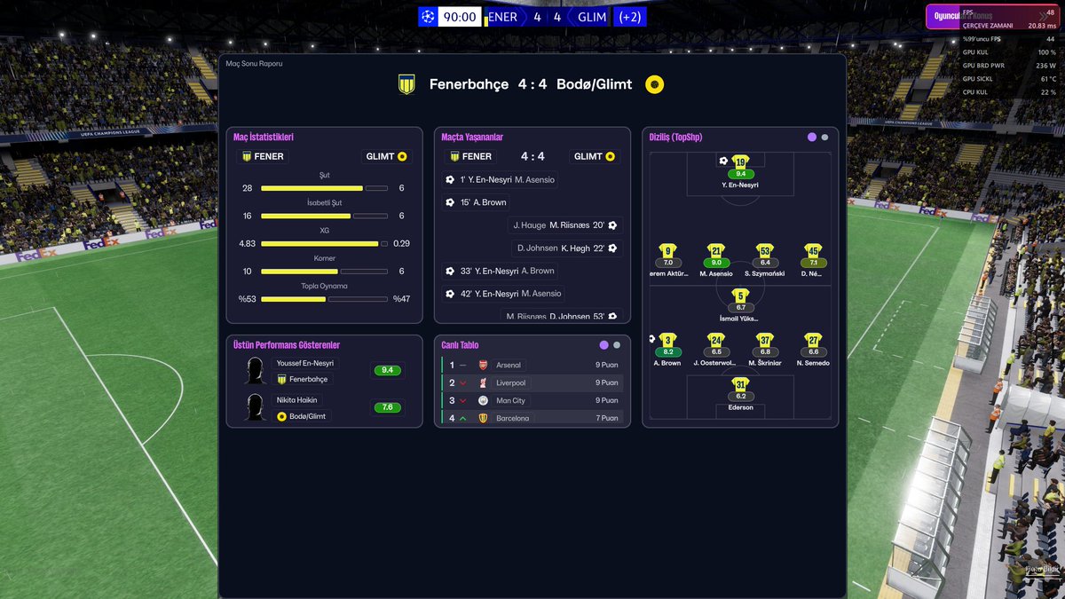 #fm26 oyun yine aşırı gerçekçi...