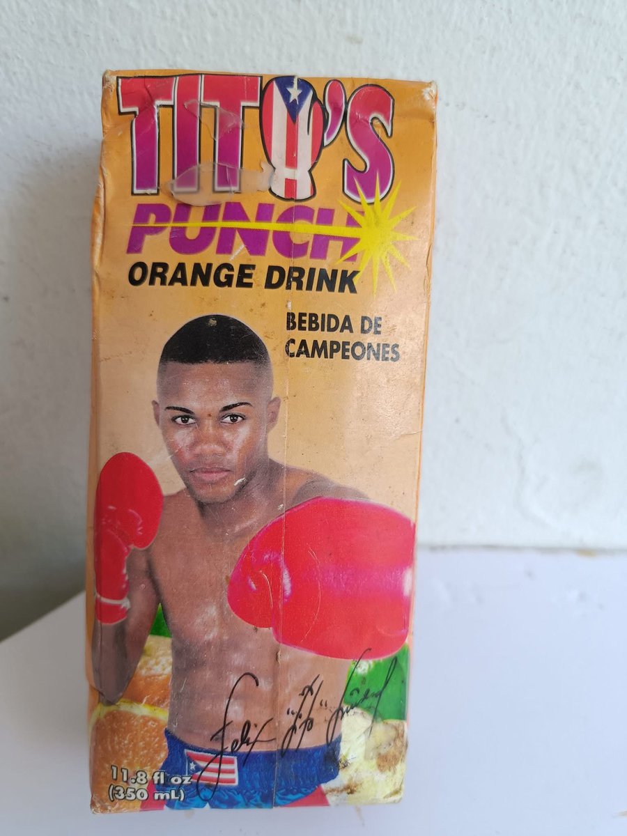 Tito’s punch! The drink of champions. Saw this gem over on FB.  🇵🇷🍊🥊
#Boxing #PuertoRico