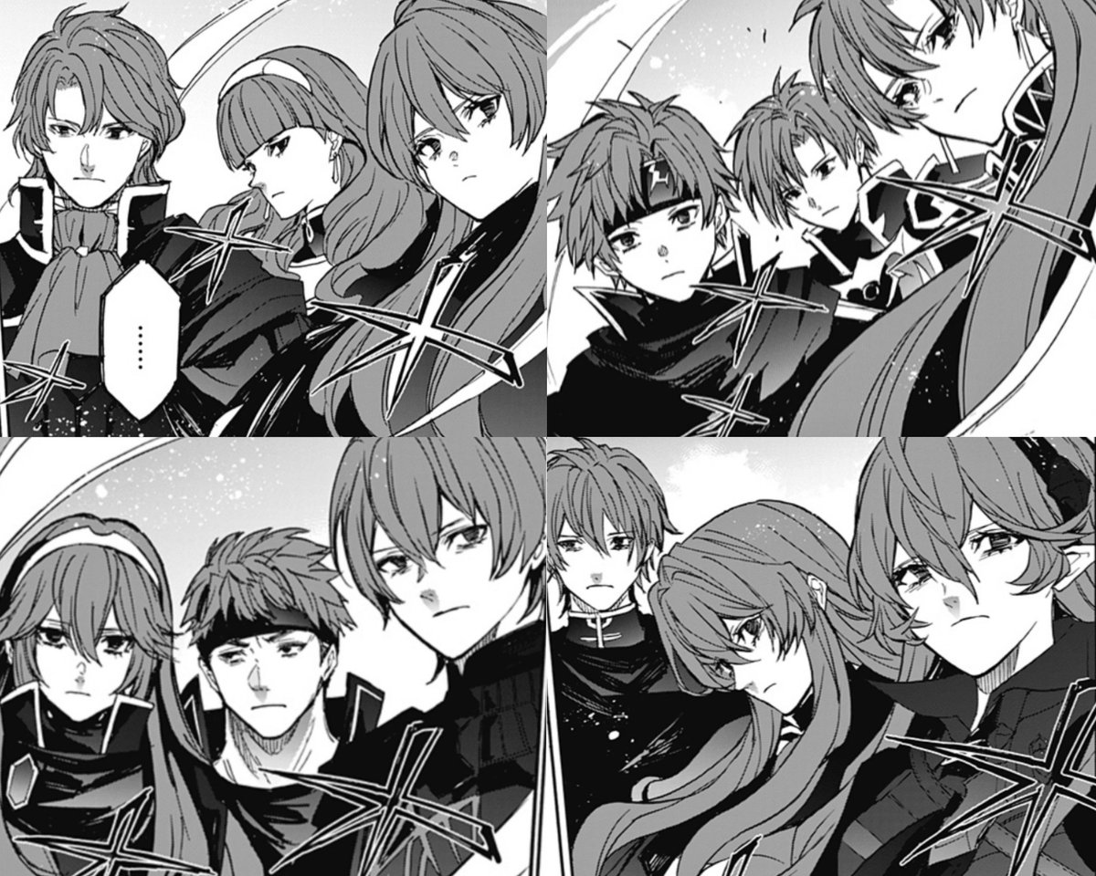第33話は原作でも大好きなシーン

「誓いの地へ」のBGMが流れながら
散らばった紋章士の指輪を集めたのが
懐かしい思い出です！

歴代の紋章士達が漫画でも見れるのは
豪華過ぎる作品!!

#FEエンゲージ #FireEmblem #FireEmblemEngage