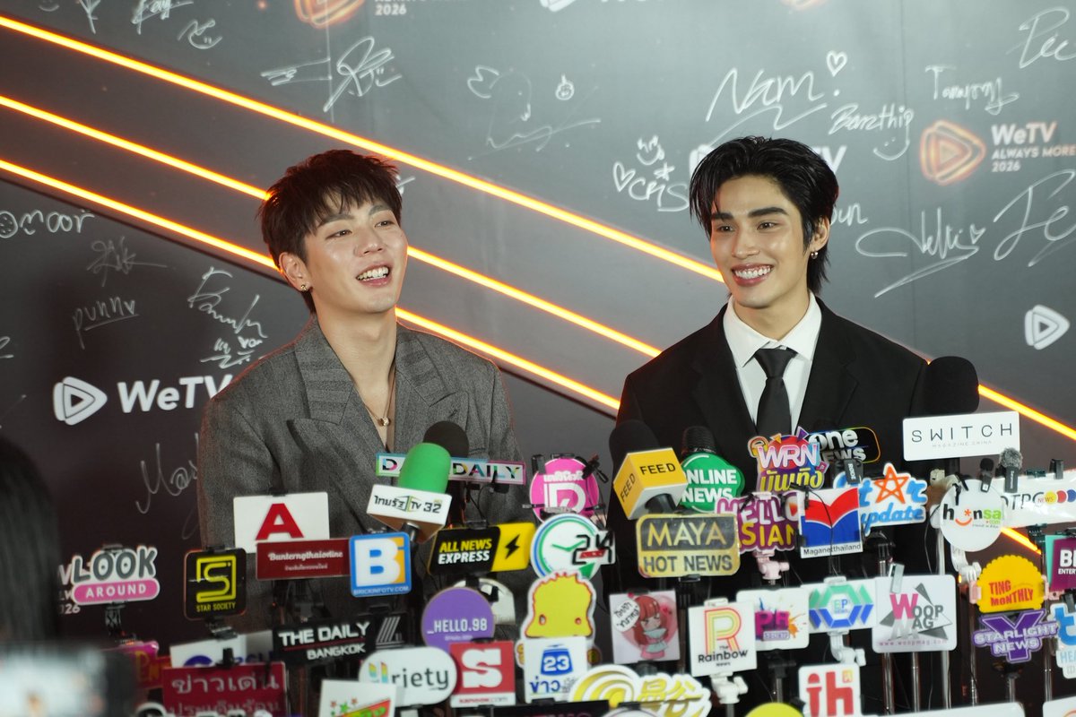 ขอขอบคุณงาน “ WeTV Always More 2026 ” ที่ให้เกียรติ “ อัพ-ภูมิ และคุณเป๊ปซี่ ” นักแสดงและผู้กำกับ จากซีรีส์ #รักแห่งสีลม ได้มาร่วมงานในวันนี้🧡

ขอขอบคุณแฟน ๆที่ส่งกำลังใจมาให้อย่างล้นหลามด้วยนะคะ

UPPOOM WeTV ALWAYS MORE
#WeTVAlwaysMore2026
#WeTV2026xUPPOOM #LoveofSilomTheSeries