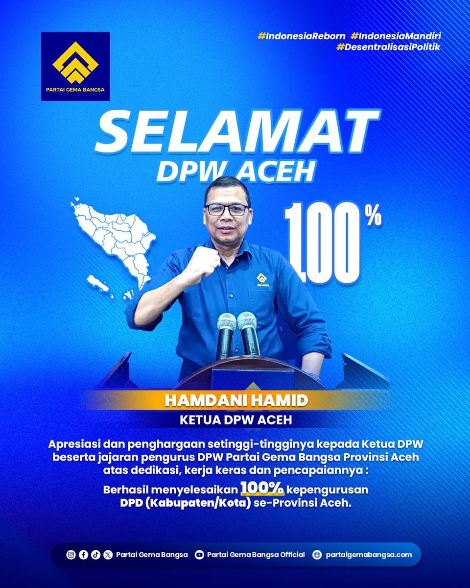 Terima kasih ketua aceh dan jajaran