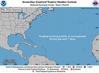 ushurricanebot's tweet photo. National Hurricane Center Graphical Tropical Weather Outlooks https://t.co/4Xy4cPybs1 https://t.co/JDIznaIVCe https://t.co/bCVlNyg7et