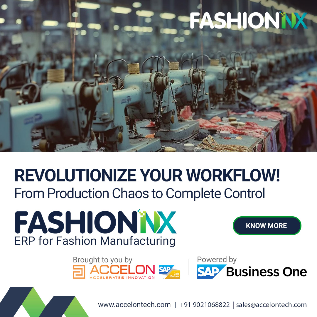 accelon's tweet image. 👗 Apparel manufacturers, are you facing:
❌ Missed deadlines
❌ Overstocking or stockouts
❌ Quality control issues?

✅ FashionNX ERP is here to revolutionize your workflow:
• 📊 Predictive analytics to avoid stock issues
• 🛡️ Built-in quality checks &amp;amp; assurance
• 🏭…