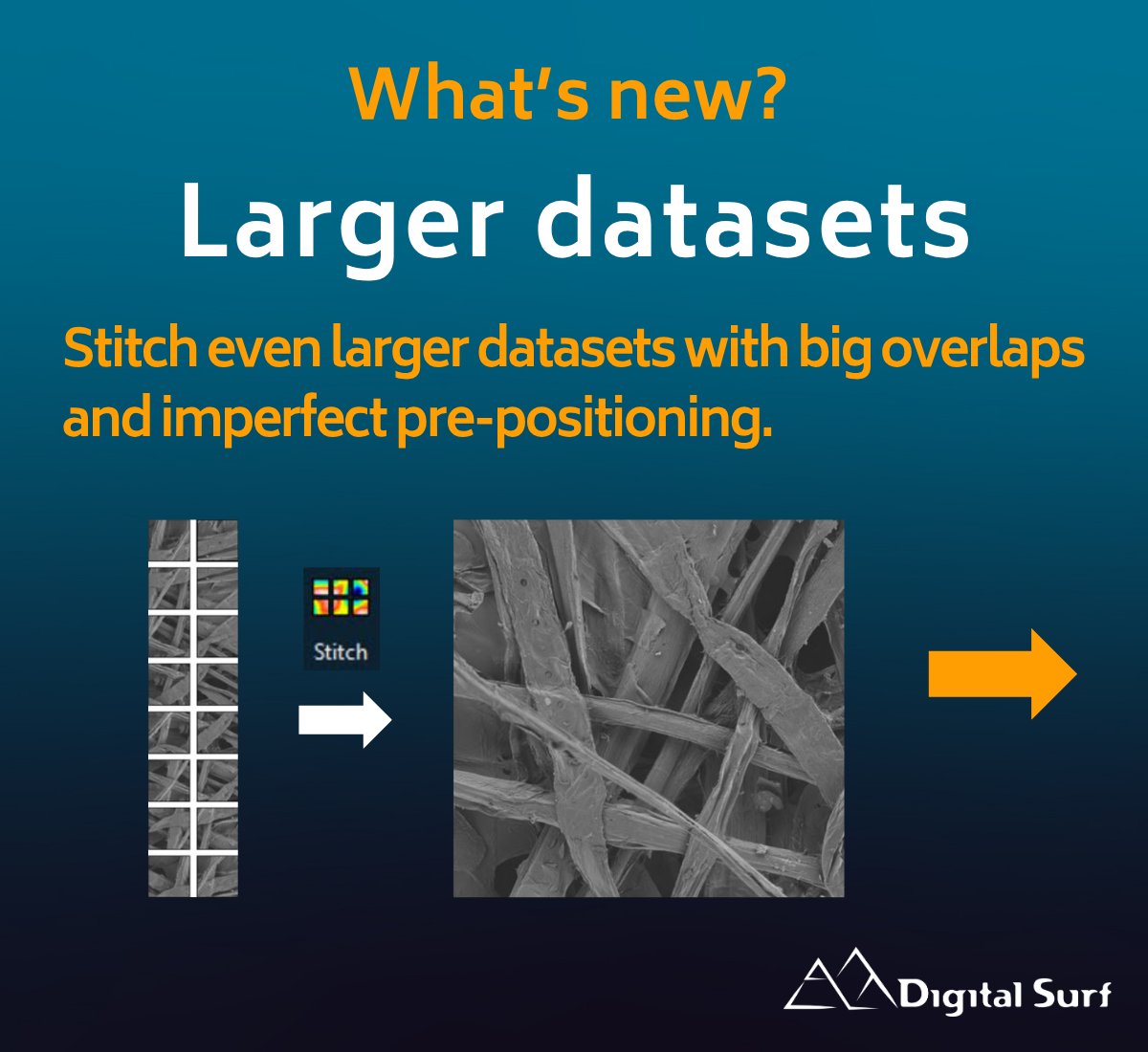 _DigitalSurf's tweet image. Working with large areas of data or with overlapping datasets obtained with #profilometry or #microscopy techniques?

The recently updated Mountains® software stitching tool makes it even easier to combine images and surfaces with accuracy, even when [...]