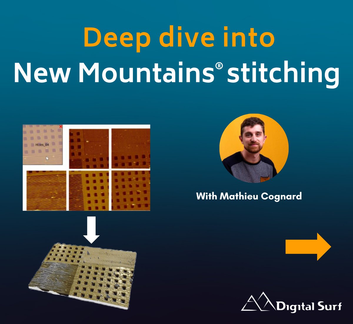 _DigitalSurf's tweet image. Working with large areas of data or with overlapping datasets obtained with #profilometry or #microscopy techniques?

The recently updated Mountains® software stitching tool makes it even easier to combine images and surfaces with accuracy, even when [...]