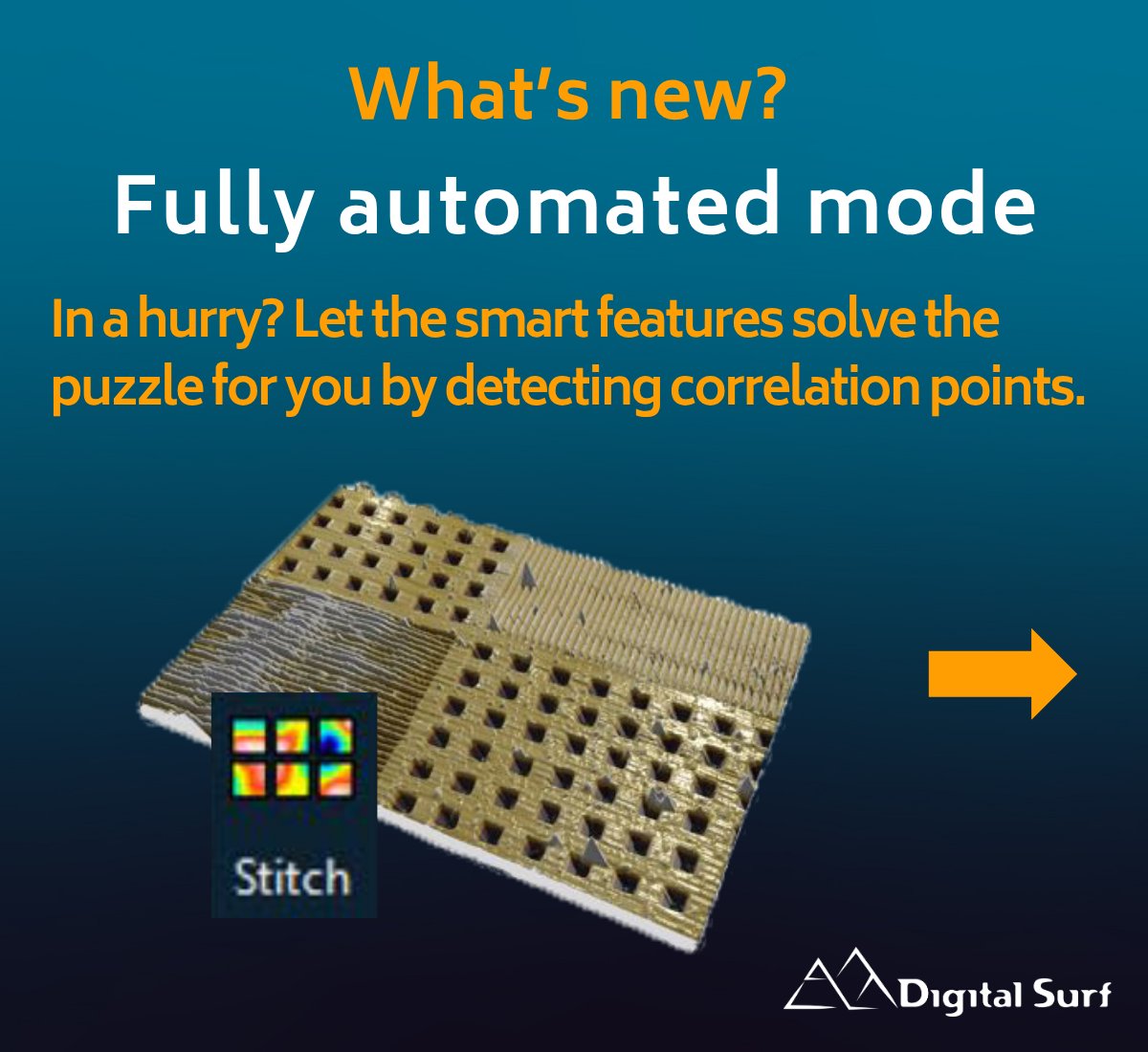 _DigitalSurf's tweet image. Working with large areas of data or with overlapping datasets obtained with #profilometry or #microscopy techniques?

The recently updated Mountains® software stitching tool makes it even easier to combine images and surfaces with accuracy, even when [...]