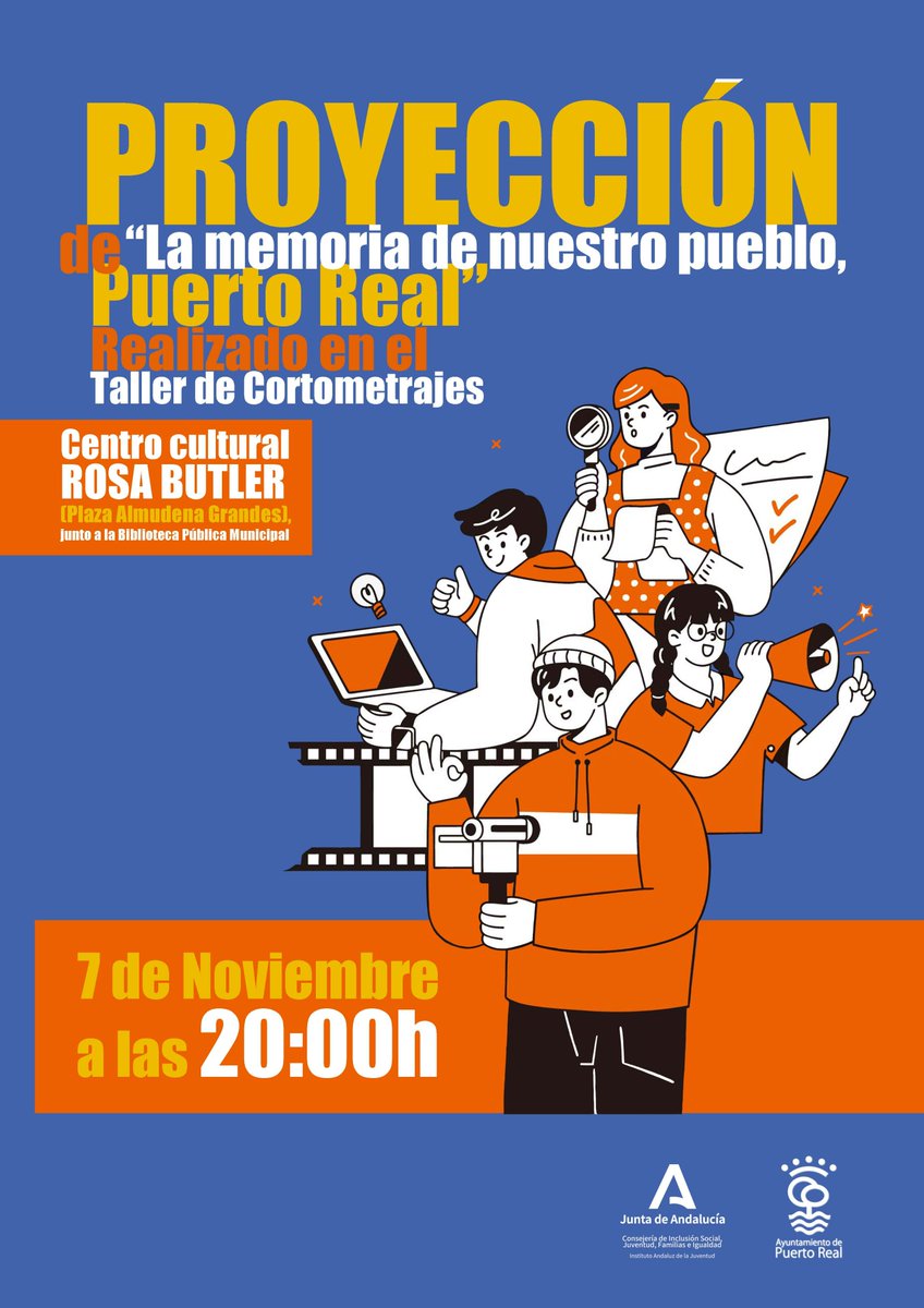 El Centro Cultural Rosa Butler acoge la presentación de un cortometraje realizado por jóvenes de Puerto Real puertoreal.es/noticia/el-cen…