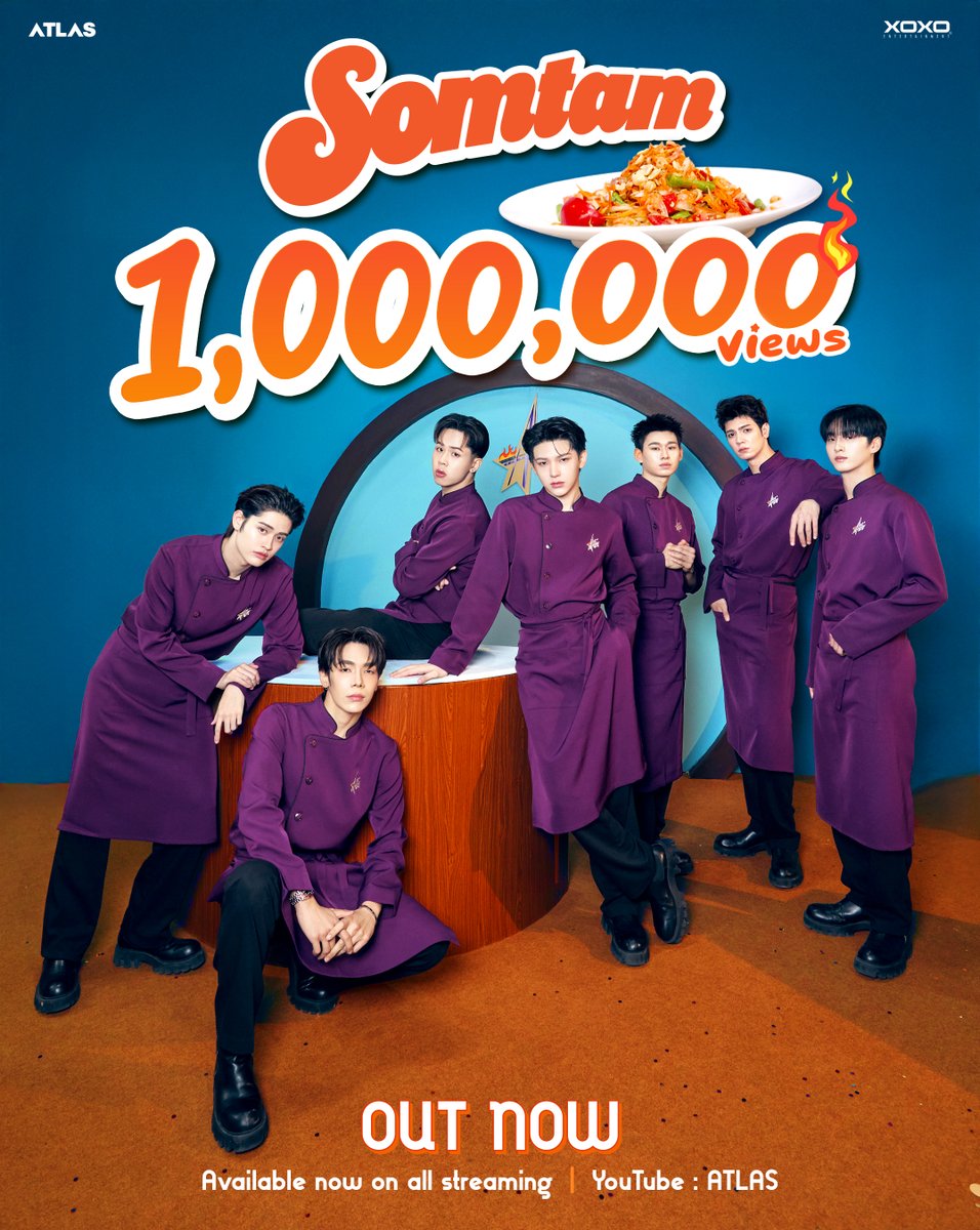 ATLASofficialTH's tweet image. OMG! ร้านตำสตาร์เสิร์ฟ #แอทลาสอีทส้มตำครบล้านครก ให้กับทุกคนแล้ว ภายใน 2 วัน ❤️‍🔥✨

ชื่นใจมาก 😍 แต่ยังไม่ให้หยุดอีทน้า ร้านเปิดบริการตลอด 24ชม. กดเข้าไปฟังกันเยอะ ๆ เลย 🙏

ATLAS - SOMTAM (ส้มตำ) | Official MV
OUT NOW🌶️💥
🛎️ YouTube : ATLAS
🔥 : youtube.com/watch?v=WrFZU0……