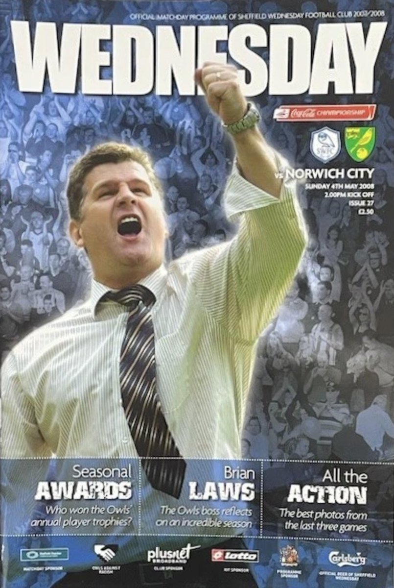 Maplo16's tweet photo. 🦉 vs Norwich City

4-1 - A final day win in 2008 over the canaries not only ensured survival but lifted us to 16th courtesy of goals from Ben Sahar, Leon Clarke and Deon Burtons brace, with the tie best remembered for being Deon Dublin’s last game.

#SWFC #Getwiththeprogramme https://t.co/WWYDsMFFFM