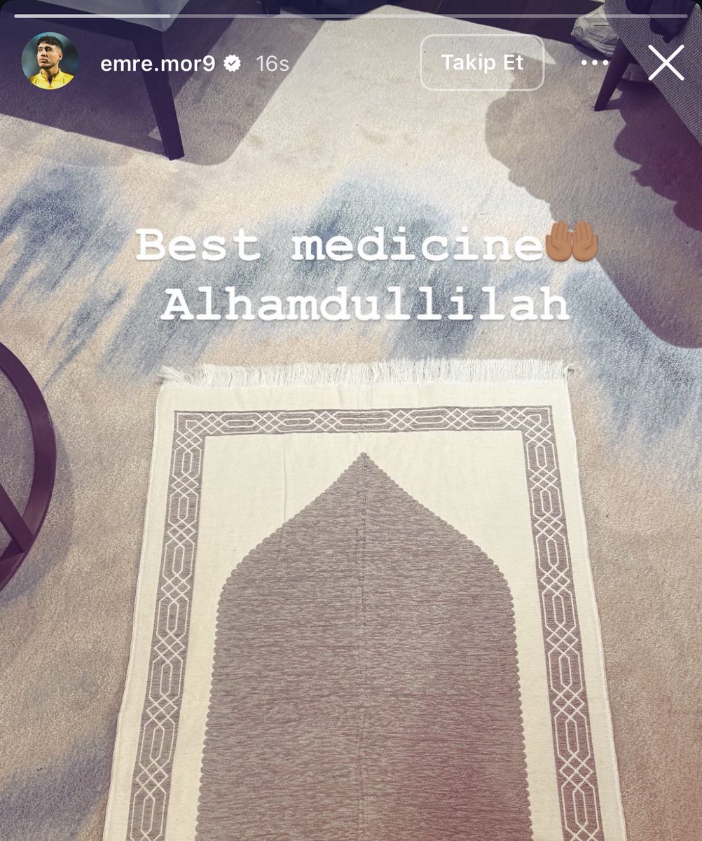 Emre Mor: "En iyi ilaç. Elhamdülillah."